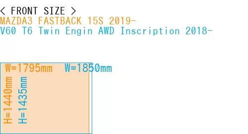 #MAZDA3 FASTBACK 15S 2019- + V60 T6 Twin Engin AWD Inscription 2018-